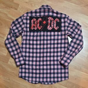 AC/DC Canadian Upcycled Plaid Shirt